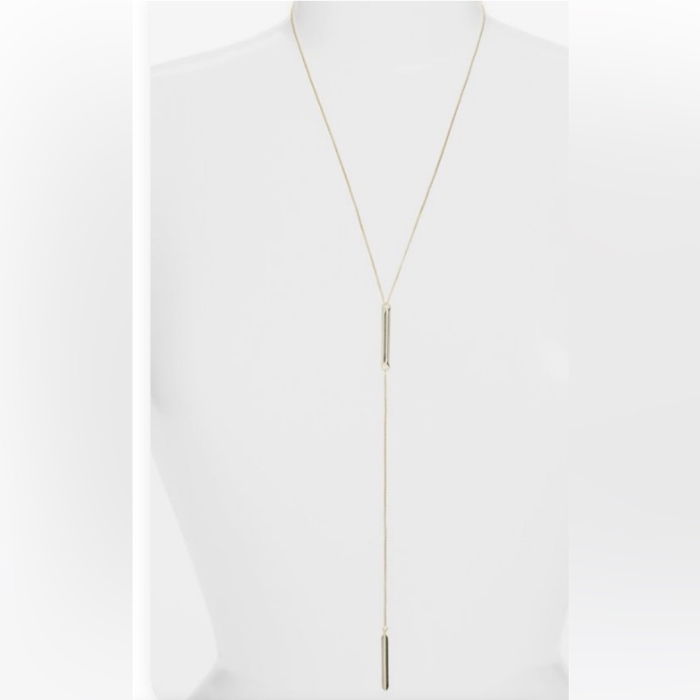 Kendra Scott Silver Shelton Lariat Necklace